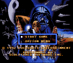 Super Star Wars Title Screen